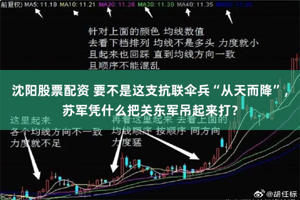沈阳股票配资 要不是这支抗联伞兵“从天而降”，苏军凭什么把关东军吊起来打？