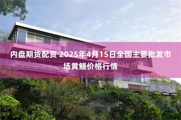 内盘期货配资 2025年4月15日全国主要批发市场黄鳝价格行情